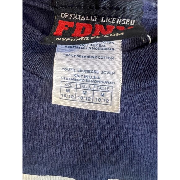 Boys FDNY Fire and NYPD Police Shirts Size Medium 6/7 Lot Dress Up Play Costume - Picture 2 of 13